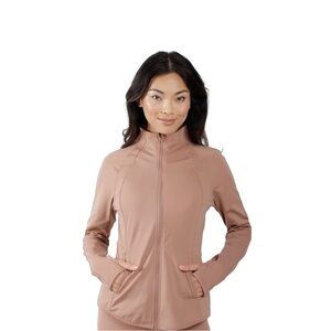 light brown yogalicious long sleeve jacket 🤎